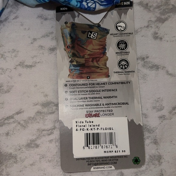 NWT Blackstrap Kids Tube Dual Layer Facemask Facegear 
Ages 2-7 - Picture 5 of 7